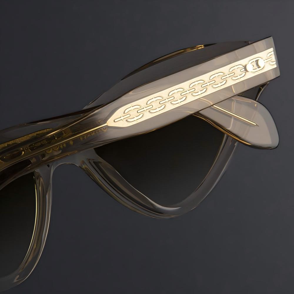 champagne bio acetate cat eye sunglasses corn champagne bio acetate cat eye sunglasses corn