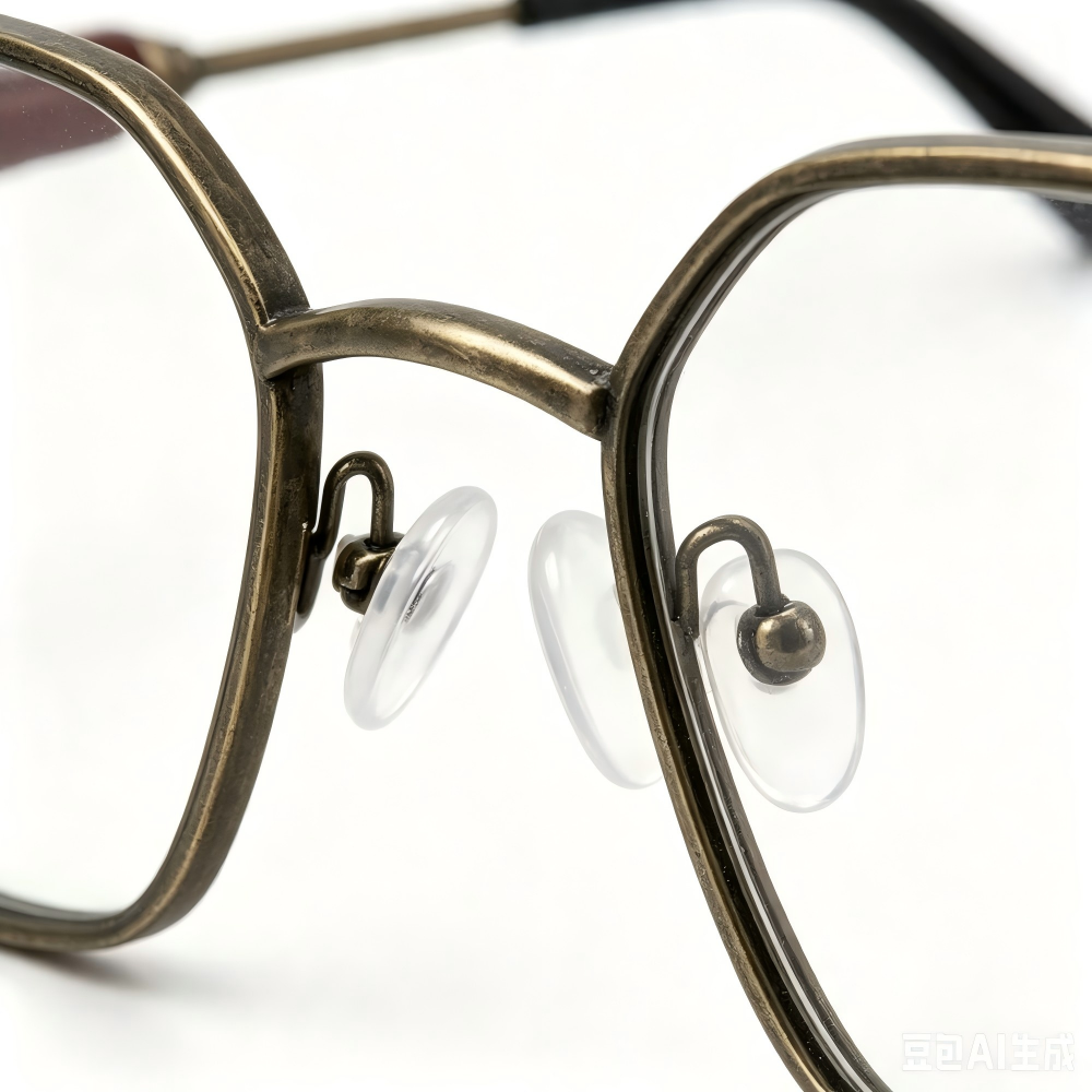 chinese style vintage polygon metal eyeglasses nose pad chinese style vintage polygon metal eyeglasses nose pad
