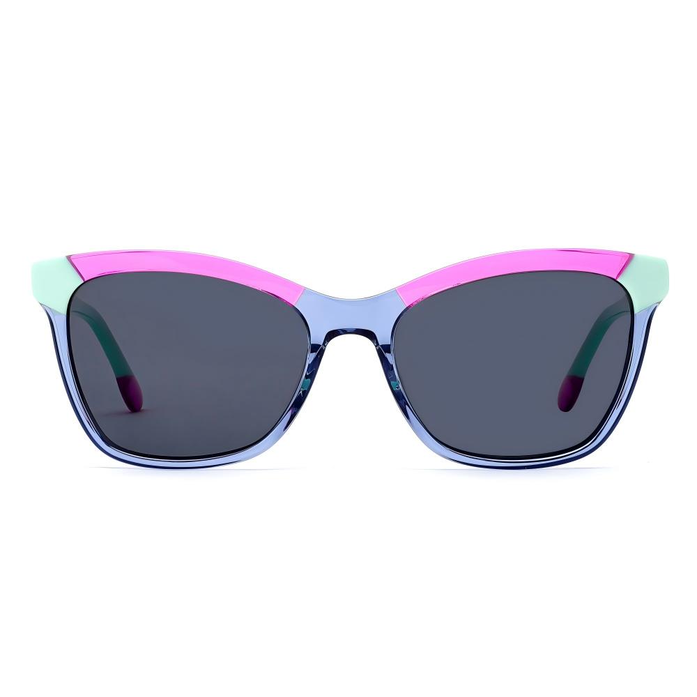 color block cat eye acetatesunglasses meew014 front color block cat eye acetatesunglasses meew014 front