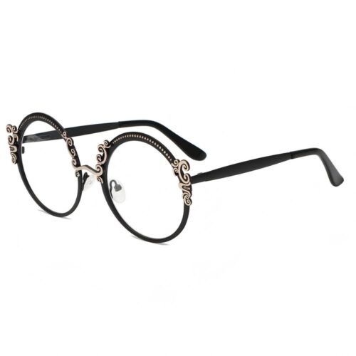 mellume baroque metal round optical frames mee018 side