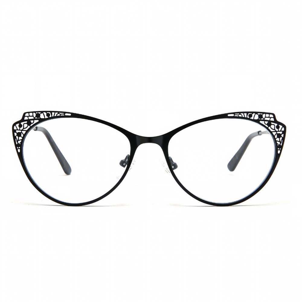 mellume women metal cutout cat eye eyeglasses meew017 front mellume women metal cutout cat eye eyeglasses meew017 front