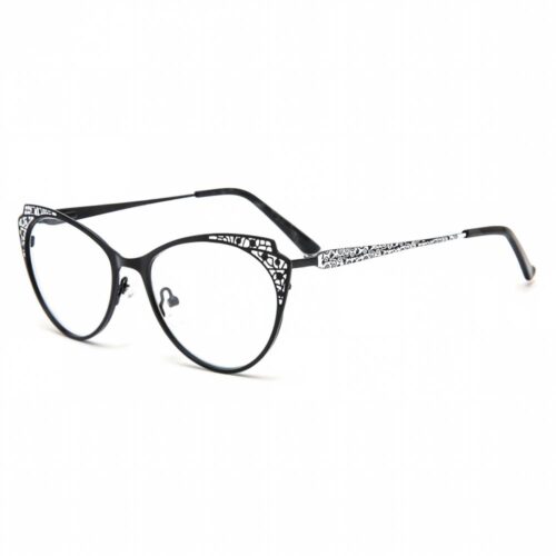 mellume women metal cutout cat eye eyeglasses meew017 side
