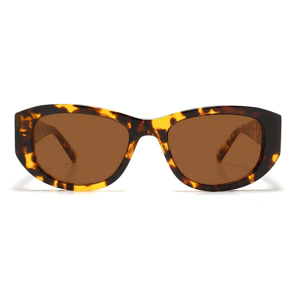 tortoise oval sunglasses metal meew016 front tortoise oval sunglasses metal meew016 front