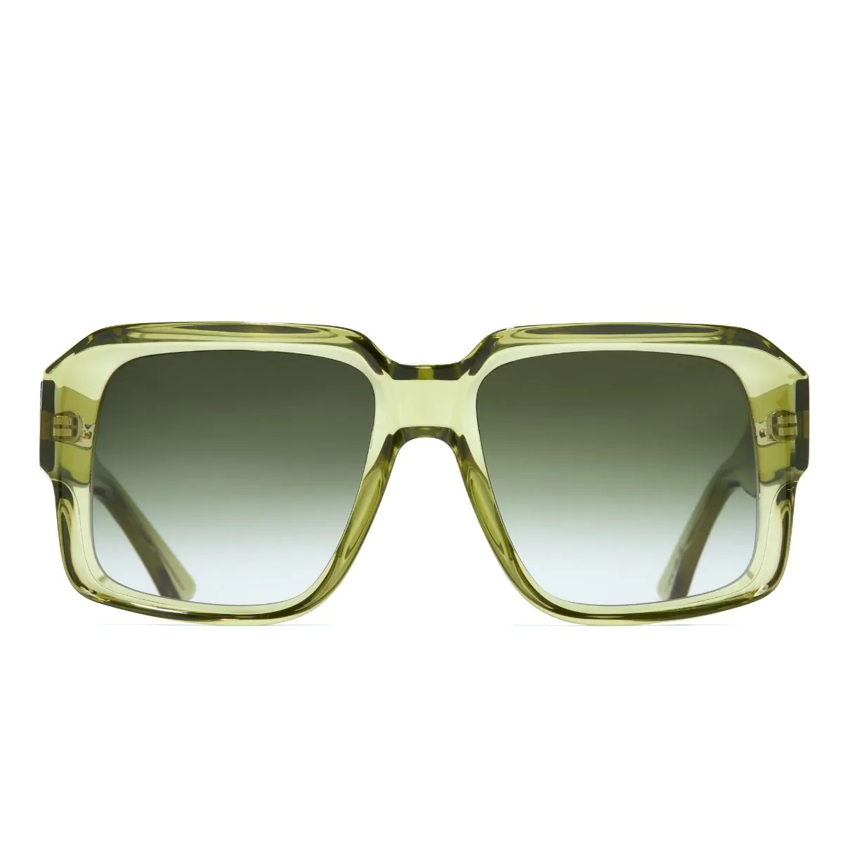 translucent olive square acetate sunglasses frames front translucent olive square acetate sunglasses frames front