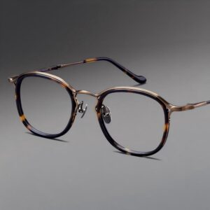 titanium round eyewear frame