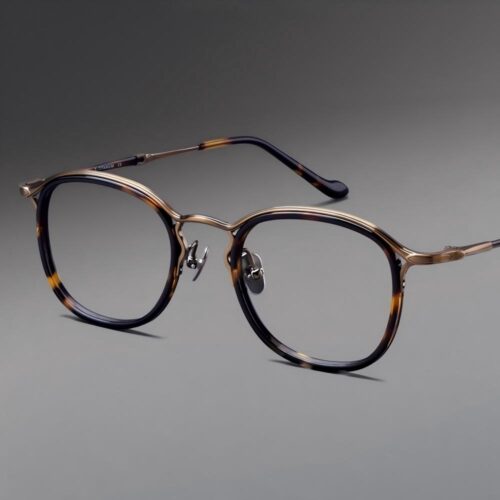 titanium round eyewear frame