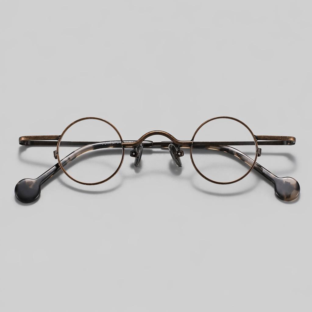vintage-antique-bronze-small-round-wire-glasses-front