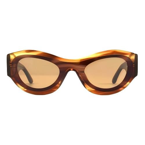 HOME Custom retro acetate sunglasses wholesale with block splicing lamination design from manufacturer