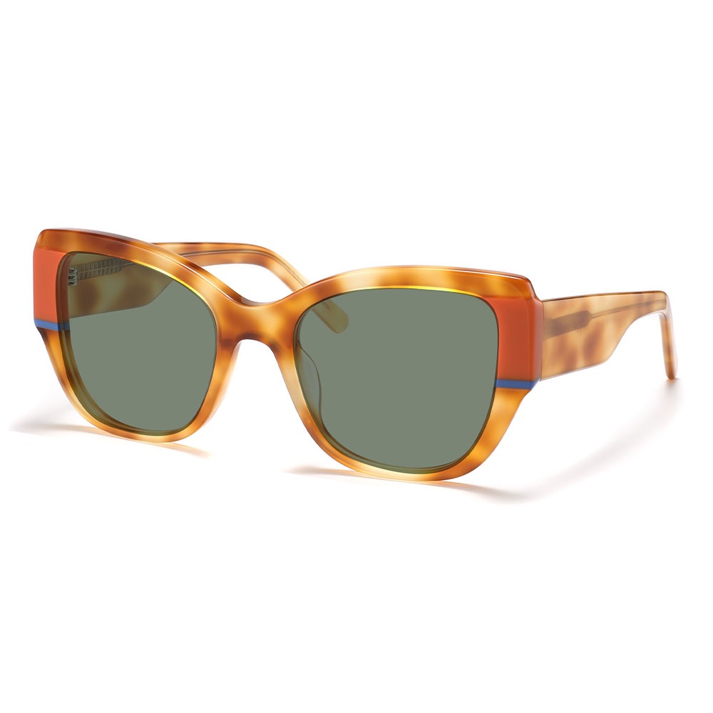 amber color blocked wide temple cat eye acetate sunglasses meew034 side amber color blocked wide temple cat eye acetate sunglasses meew034 side