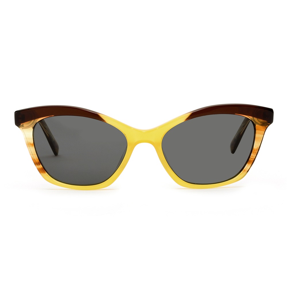 dual tone multi layer acetate lamination cat eye sunglasses meew029 front dual tone multi layer acetate lamination cat eye sunglasses meew029 front