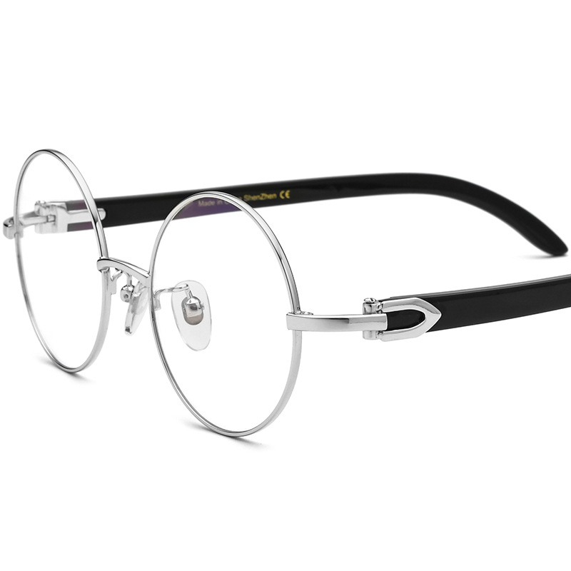 Genuine Round Buffalo Horn Glasses Frames MEEW041 genuine round buffalo horn glasses frames meew041 detail