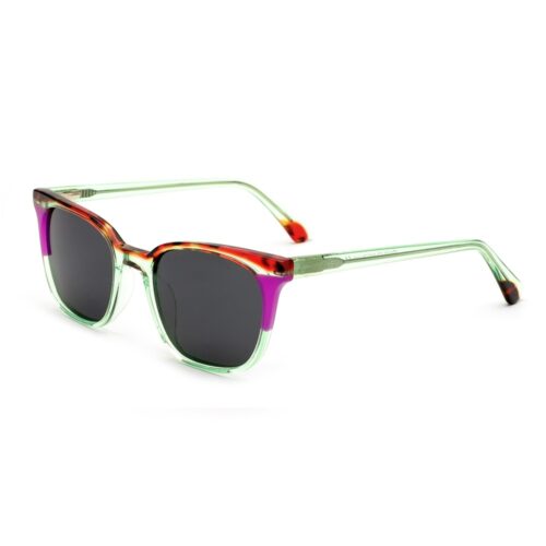 laminated cellulose multi color acetate soft cat eye sunglasses meew028 side