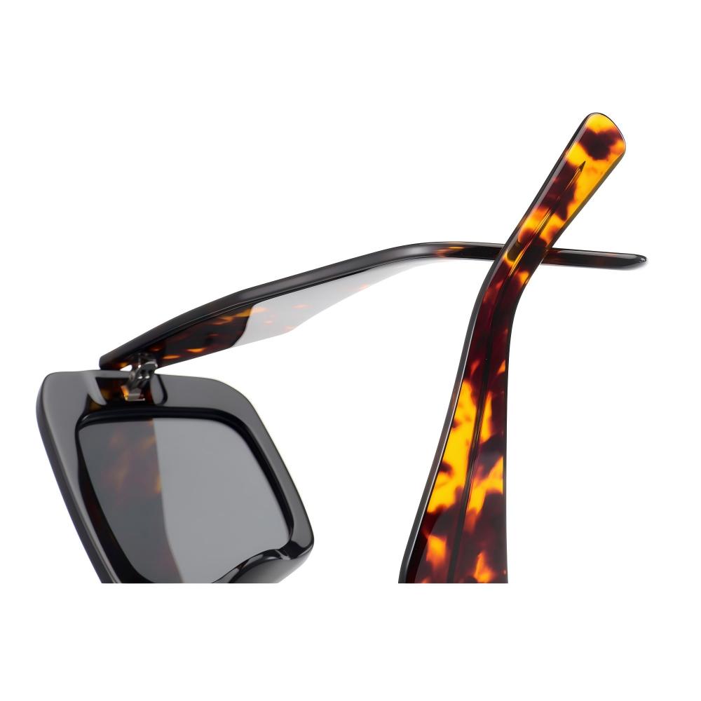 mellume avant garde chunky black square tortoiseshell sunglasses meew024 temple mellume avant garde chunky black square tortoiseshell sunglasses meew024 temple
