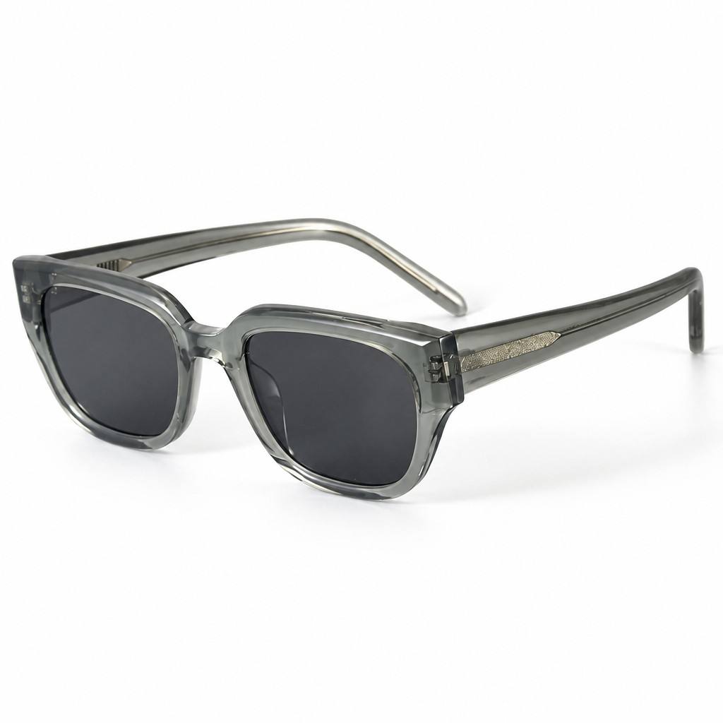 Custom Modern Urban Geometric Acetate Polarized Sunglasses Side View Custom Modern Urban Geometric Acetate Polarized Sunglasses Side View - Custom Eyewear Manufacturer