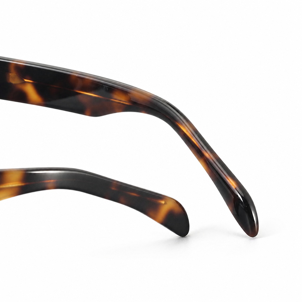 Custom Premium Polygon Tortoise Acetate Sunglasses Temple Detail Custom Premium Polygon Tortoise Acetate Sunglasses Temple Detail - Custom Eyewear Manufacturer