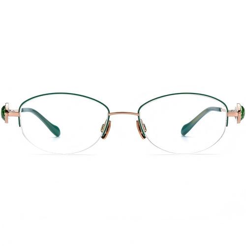 HOME Luxury cat-eye reading frames wholesale with custom metal jewelry inlay design