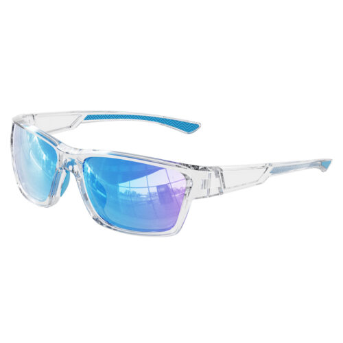 Custom TR90 Full Rim Transparent Polarized Sports Sunglasses Side View - Custom Eyewear Manufacturer
