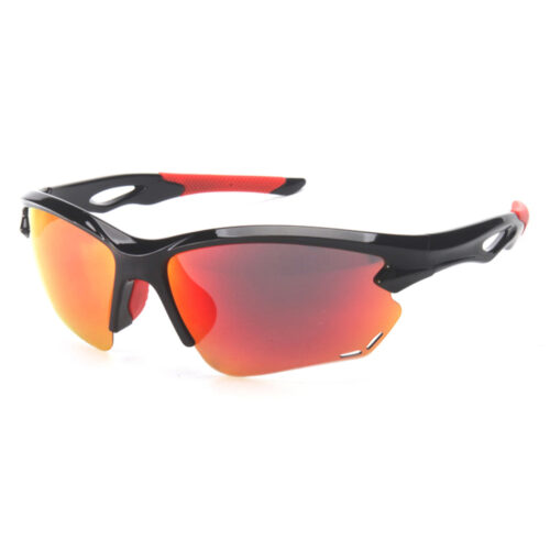 Custom Ultra Light TR90 Half Rim Polarized Sports Sunglasses Side View - Custom Eyewear Manufacturer