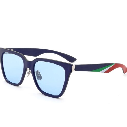 Carbon Fiber Sunglasses Spring Hinge Tri-Color Temples Side View - Private Label Eyewear Supplier