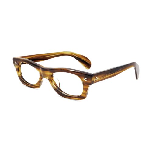 Chunky Acetate Wood Grain Tortoiseshell Optical Frames MEEW125 Side View - Wholesale Eyewear Manufacturer