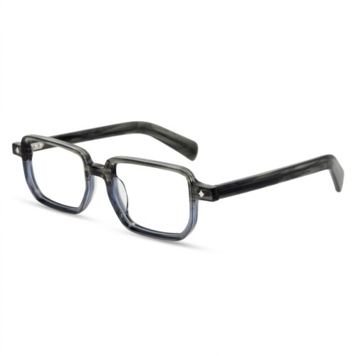 Gradient Acetate Handcrafted Eyeglasses Square Optical Frame MEEW137 Side View - OEM/ODM Eyewear Factory