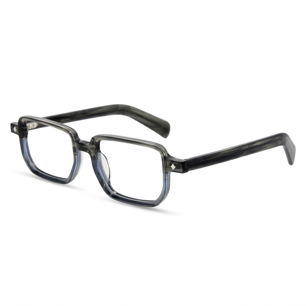 Gradient Acetate Handcrafted Eyeglasses Square Optical Frame MEEW137 Side View Gradient Acetate Handcrafted Eyeglasses Square Optical Frame MEEW137 Side View - OEM/ODM Eyewear Factory