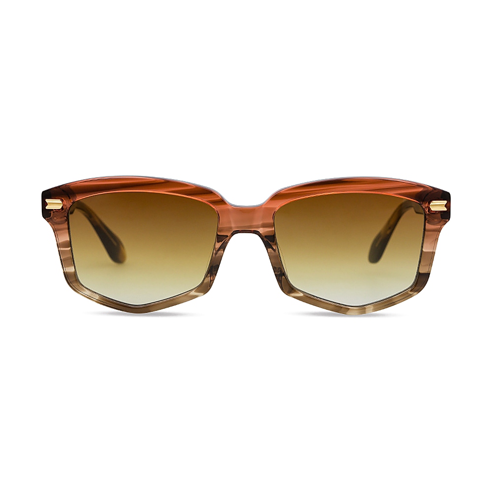 Gradient Nylon Acetate Sunglasses Vintage Square Frames UV400 Front View Gradient Nylon Acetate Sunglasses Vintage Square Frames UV400 Front View - White Label Eyewear Supplier