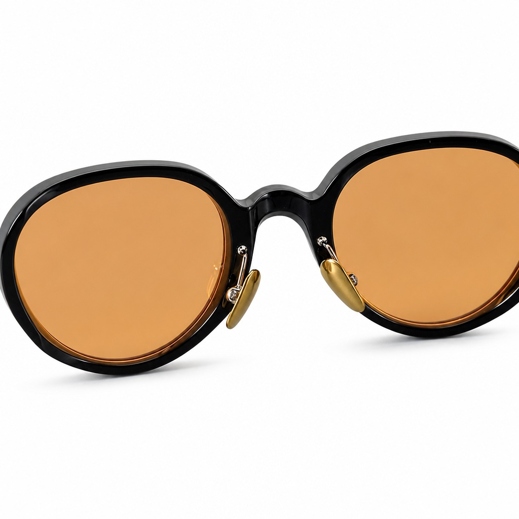 High-Density Cellulose Acetate Oval Sunglasses Nose Pad Detail High-Density Cellulose Acetate Oval Sunglasses Nose Pad Detail - Private Label Eyewear Supplier