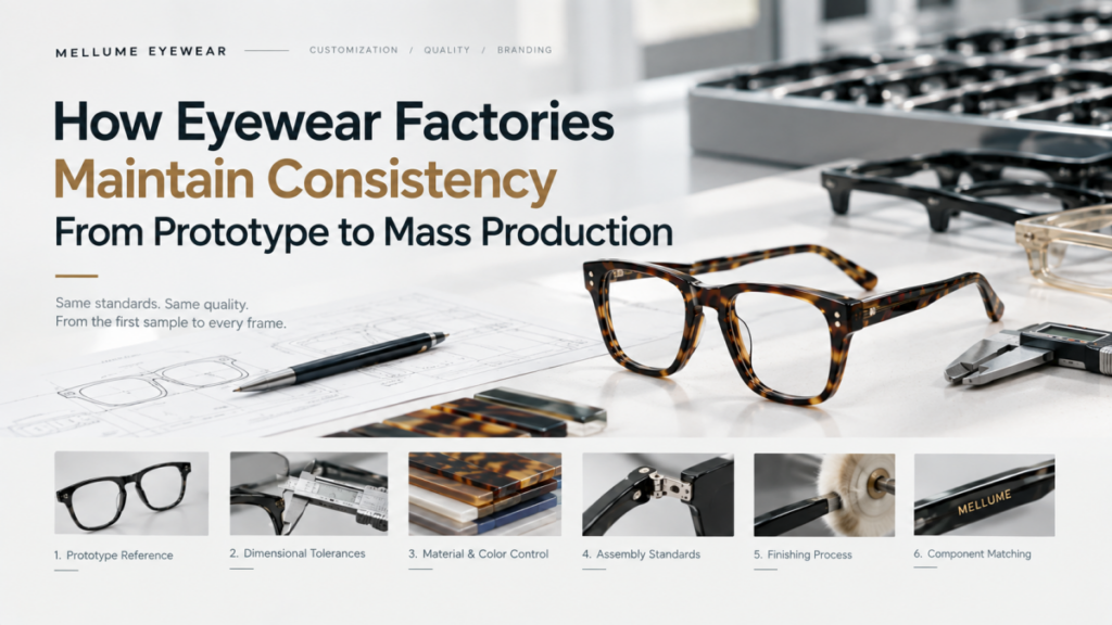 How Eyewear Factories Maintain Production Consistency From Prototype to Mass Production - White Label Eyewear Supplier
