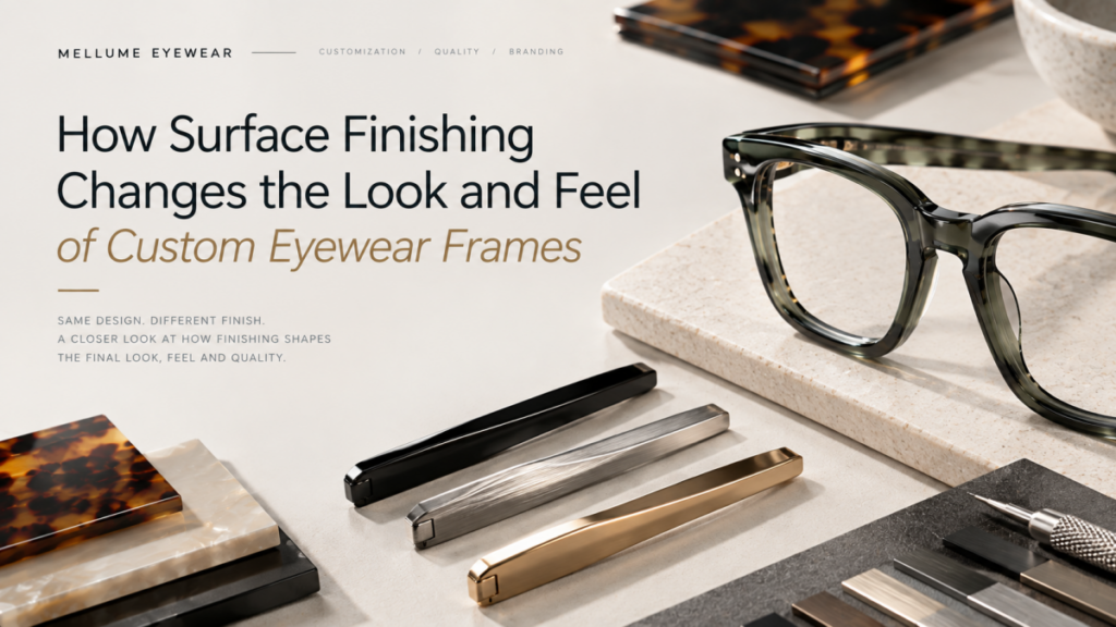 How Surface Finishing Changes the Look and Feel of Custom Eyewear Frames - OEM/ODM Eyewear Factory