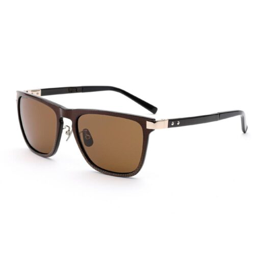 Men Classic Wellington Square Carbon Fiber Sunglasses Side View - B2B Eyewear Sourcing