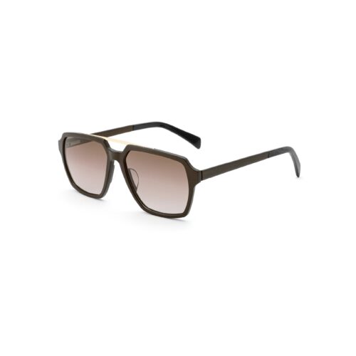 Men Polarized Double Bridge Carbon Fiber Aviator Sunglasses Side View - White Label Eyewear Supplier