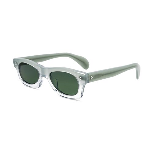 Mint Green Thick Acetate Cat Eye UV400 Sunglasses MEEW124 Side View - Wholesale Eyewear Manufacturer