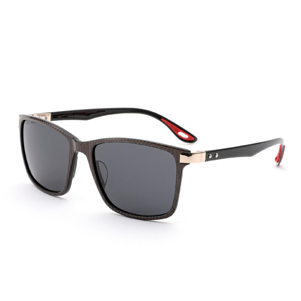 Modern Sport Luxury Unisex Carbon Fiber Sunglasses Side View Modern Sport Luxury Unisex Carbon Fiber Sunglasses Side View - Precision Eyewear Factory