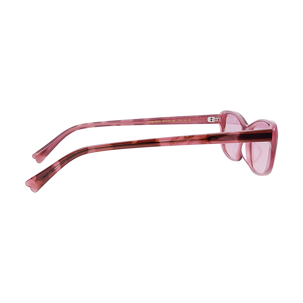 Pink Tortoise Cat Eye Sunglasses Slim Acetate UV400 Sunnies MEEW134 Temple Display Pink Tortoise Cat Eye Sunglasses Slim Acetate UV400 Sunnies MEEW134 Temple Display - White Label Eyewear Supplier
