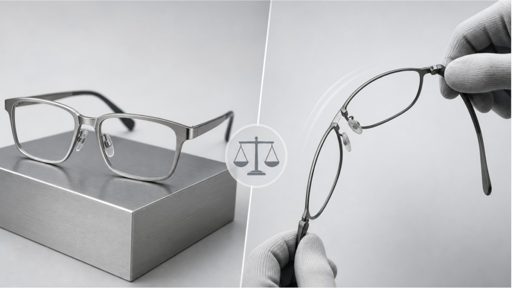Pure titanium vs beta titanium eyewear