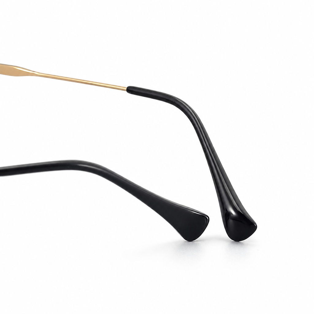 Quiet Luxury Pure Titanium Square Sunglasses Temple Tip Detail Quiet Luxury Pure Titanium Square Sunglasses Temple Tip Detail - White Label Eyewear Factory