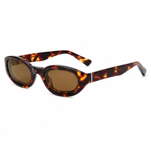 Polarized Cat Eye Acetate Sunglasses Metal Line Pink Tint Hinge Detail - OEM/ODM Eyewear Factory