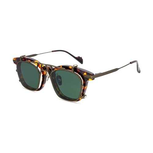 Titanium Acetate Clip On Steampunk Sunglasses Frame MEEW144 Side View - OEM/ODM Eyewear Factory