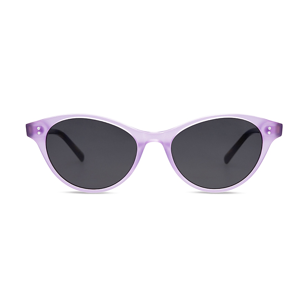 Translucent Purple Acetate Cat Eye Sunglasses UV400 Frames MEEW128 Front View Translucent Purple Acetate Cat Eye Sunglasses UV400 Frames MEEW128 Front View - White Label Eyewear Supplier