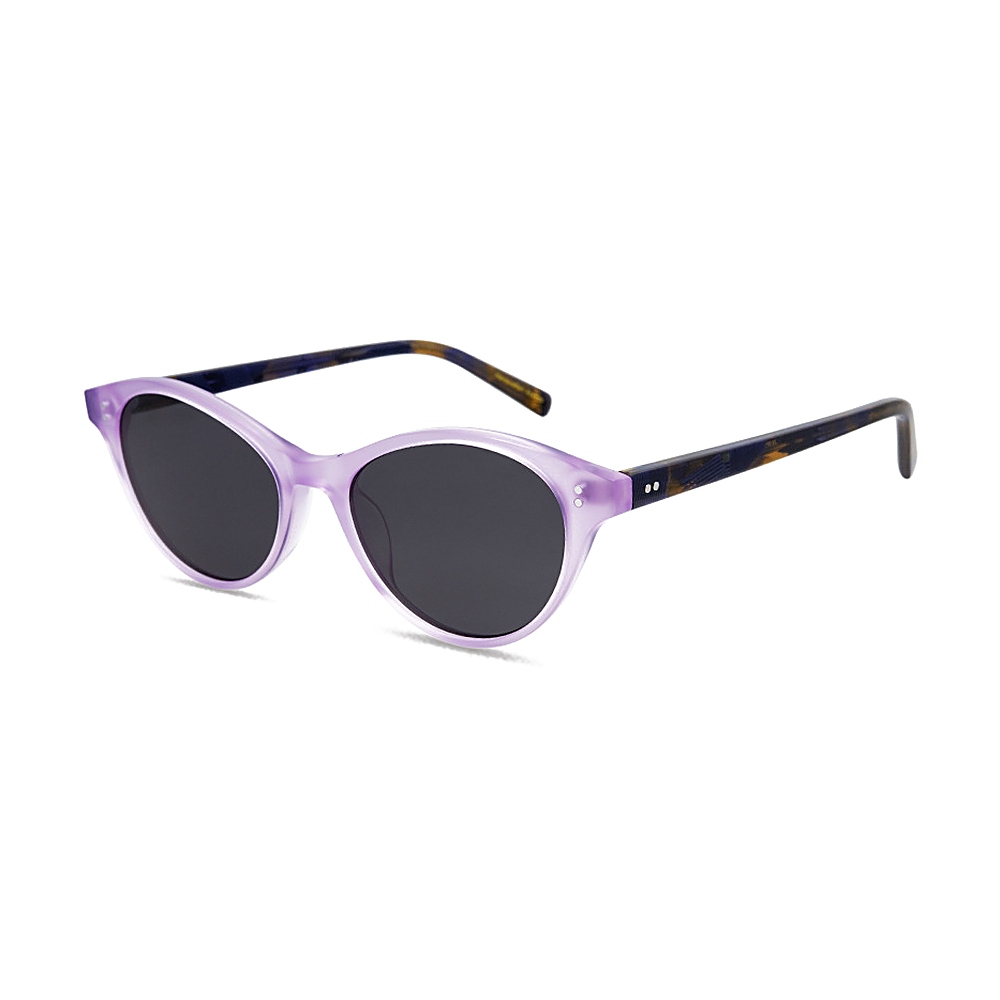 Translucent Purple Acetate Cat Eye Sunglasses UV400 Frames MEEW128 Side View Translucent Purple Acetate Cat Eye Sunglasses UV400 Frames MEEW128 Side View - OEM/ODM Eyewear Factory