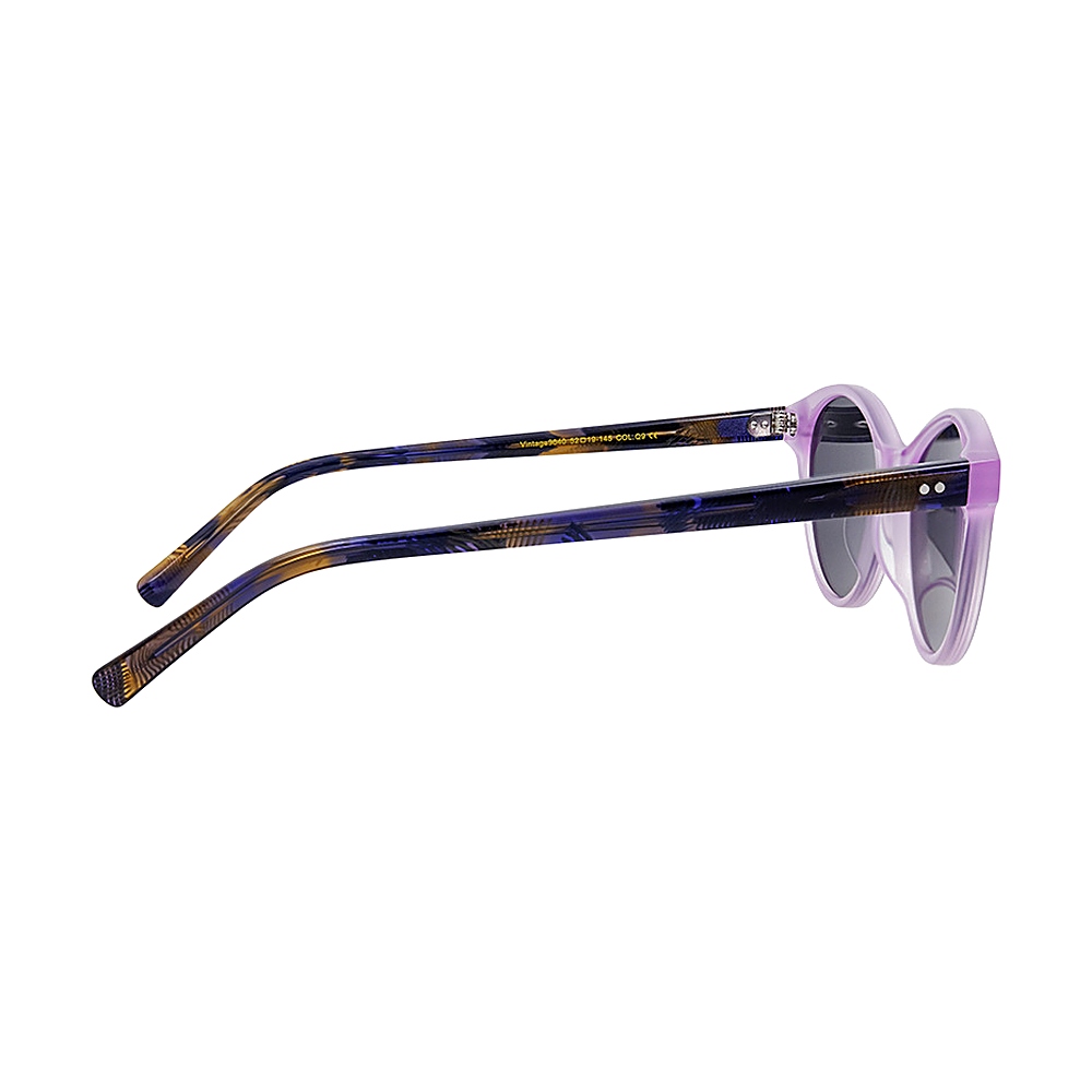 Translucent Purple Acetate Cat Eye Sunglasses UV400 Frames MEEW128 Temple Display Translucent Purple Acetate Cat Eye Sunglasses UV400 Frames MEEW128 Temple Display - B2B Eyewear Sourcing
