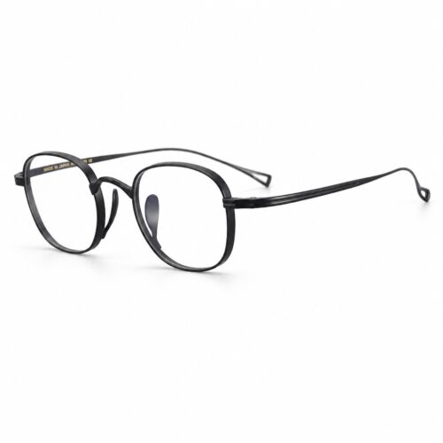 Ultra-Light Beta Titanium Eyewear Hollow Temple Side View - OEM/ODM Eyewear Factory