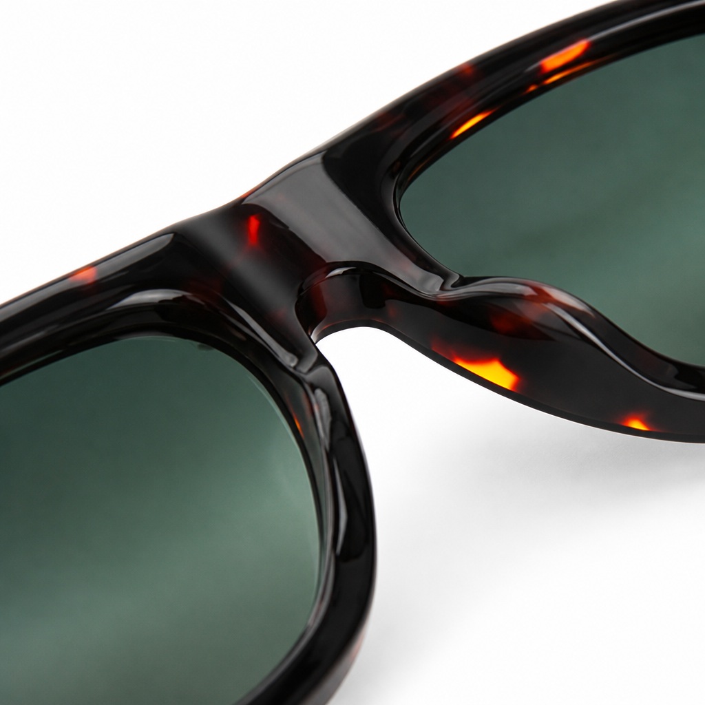 Urban Streetwear Tortoise Bold Aviator Acetate Sunglasses Nose Pad Detail Urban Streetwear Tortoise Bold Aviator Acetate Sunglasses Nose Pad Detail - Precision Eyewear Factory