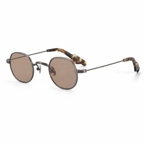 Custom Vintage Pure Titanium CNC Engraved Sunglasses TAC Polarized Main View - Custom Eyewear Manufacturer