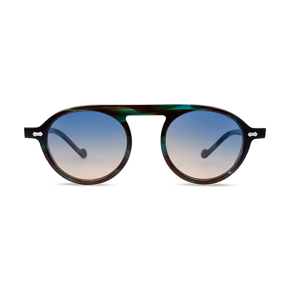 Vintage Round Acetate Sunglasses Flat Top Sunnies MEEW138 Front View Vintage Round Acetate Sunglasses Flat Top Sunnies MEEW138 Front View - OEM/ODM Eyewear Factory