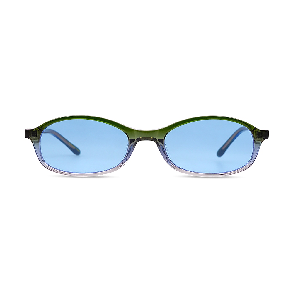Vintage Small Oval Acetate Sunglasses Gradient Frame MEEW140 Front View Vintage Small Oval Acetate Sunglasses Gradient Frame MEEW140 Front View - White Label Eyewear Supplier