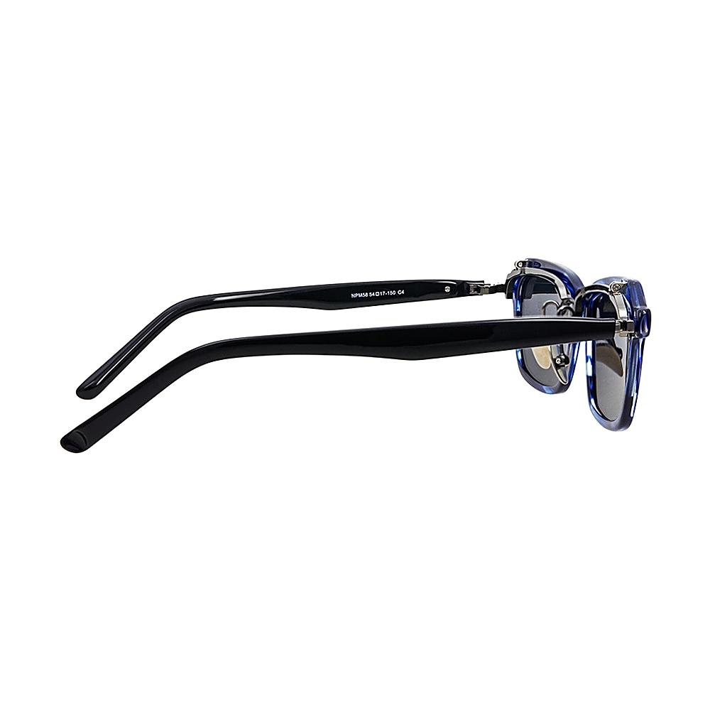 Wholesale Marbled Blue Acetate Square Sunglasses MEEW143 Temple Display Wholesale Marbled Blue Acetate Square Sunglasses MEEW143 Temple Display - OEM/ODM Eyewear Factory
