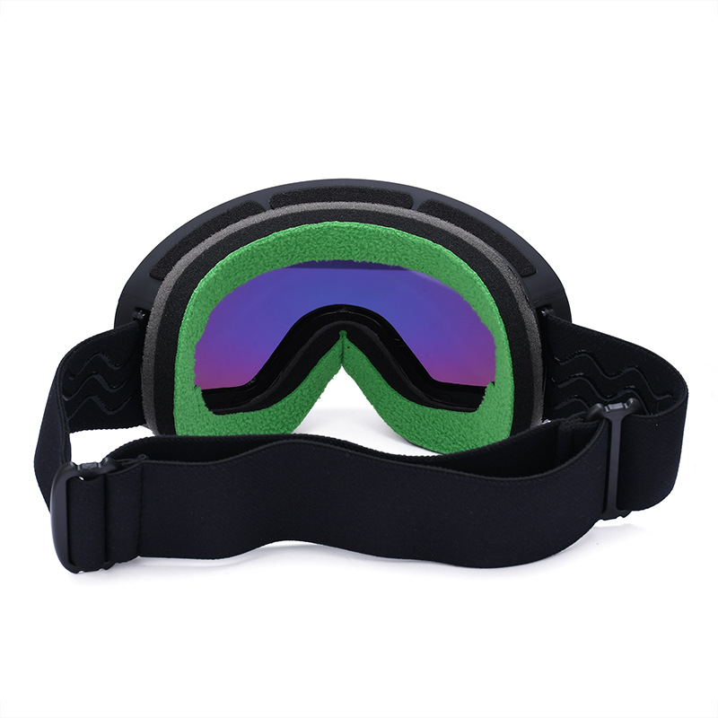 Anti Fog Spherical Dual Lens Ski Goggles Vented Eyewear MEEW156 Back View Anti Fog Spherical Dual Lens Ski Goggles Vented Eyewear MEEW156 Back View - Contract Eyewear Manufacturer