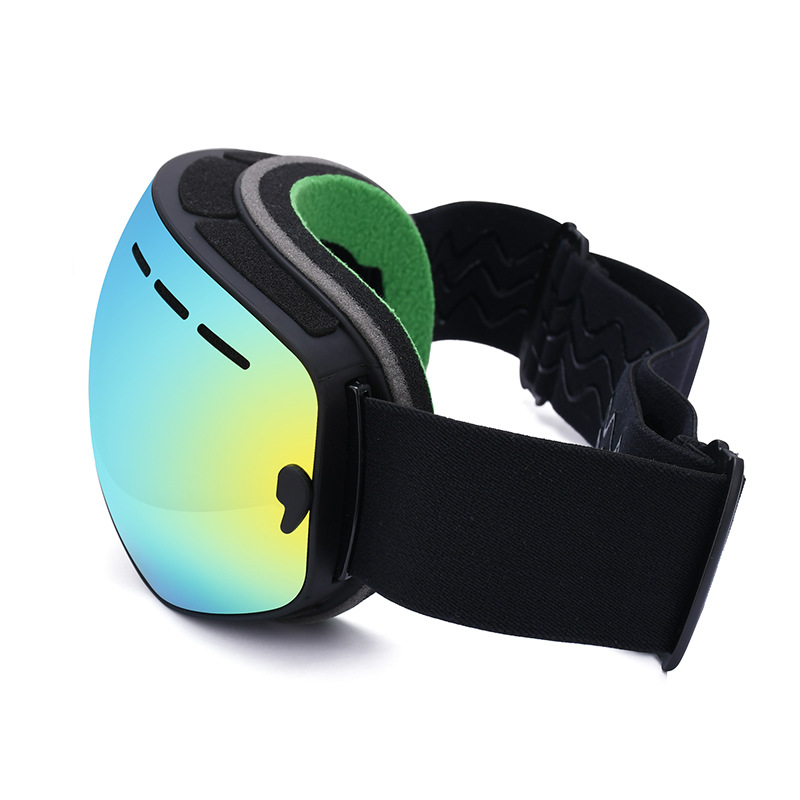 Anti Fog Spherical Dual Lens Ski Goggles Vented Eyewear MEEW156 Side View Anti Fog Spherical Dual Lens Ski Goggles Vented Eyewear MEEW156 Side View - White Label Eyewear Supplier